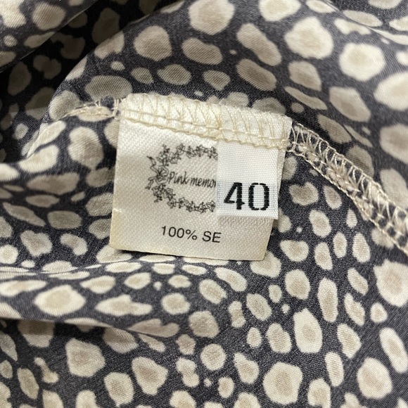 An Original PINK MEMORIES 100% Silk Dress Made In Italy Size 40 / US 8 - Picture 6 of 7